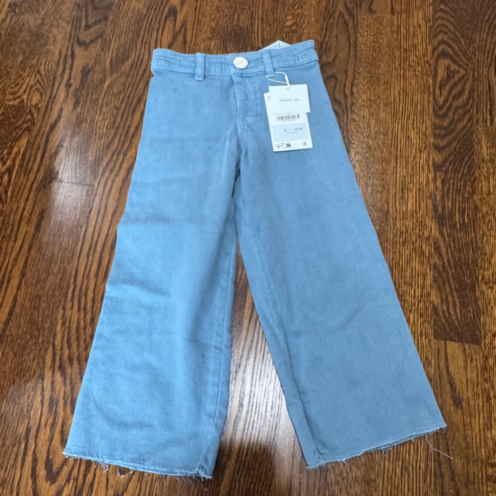Zara Toddler wide leg sailor jeans NWT